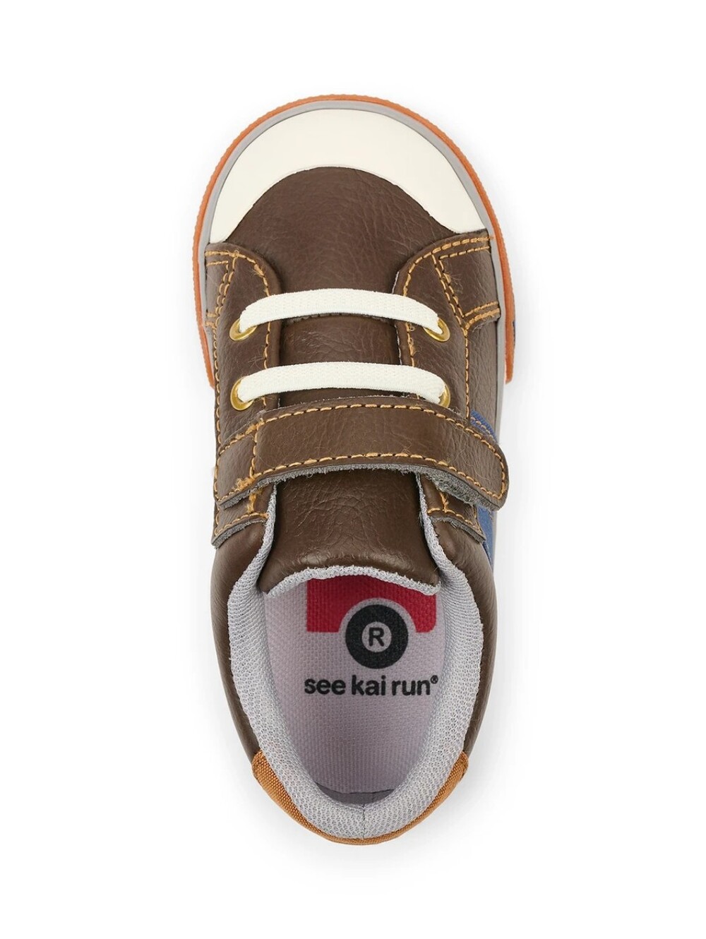 See Kai Run Lucci Brown Leather Sneaker